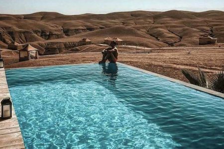 LUNCH & Swimming pool in the agafay desert