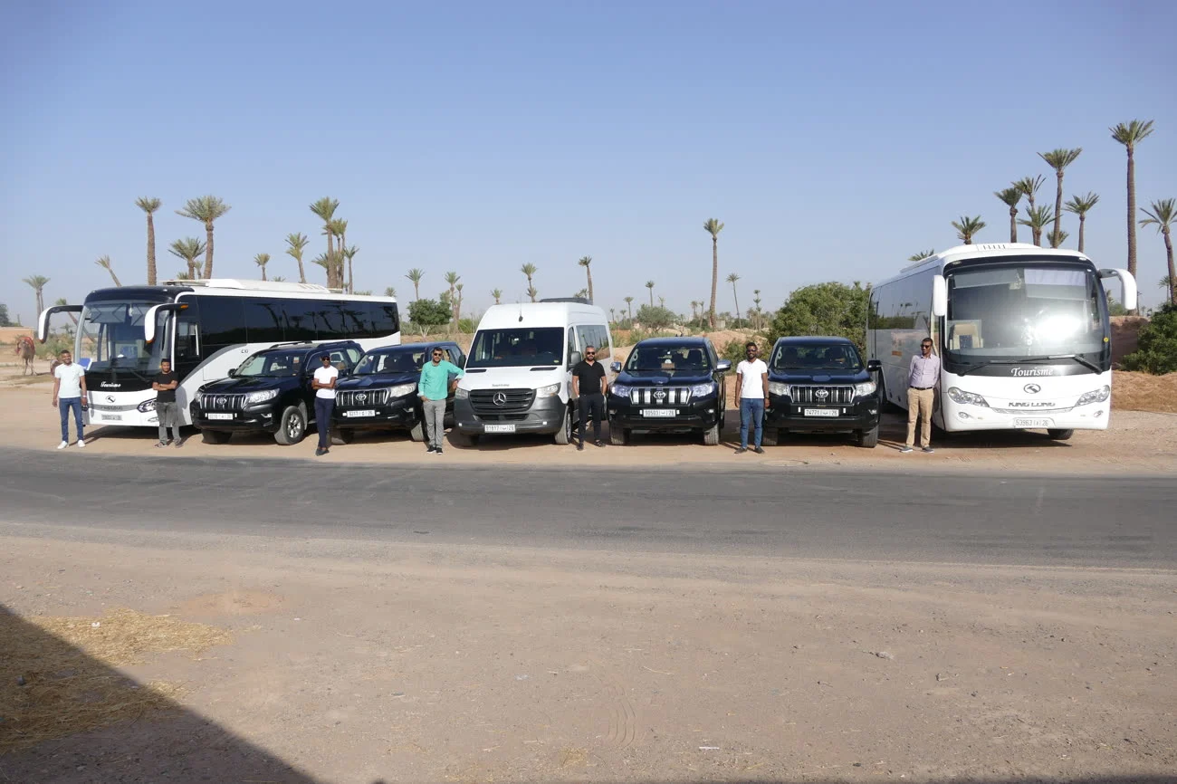 EasyTake drivers with the Marrakech fleet