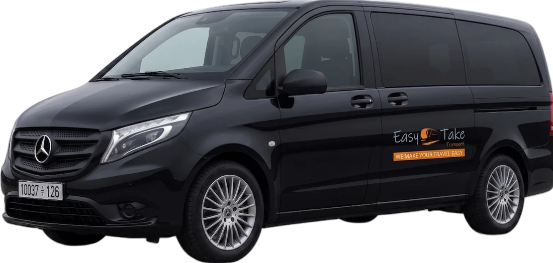Mercedes Vito 8-seat van with private driver in Marrakech