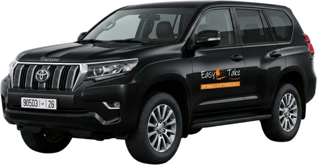 Toyota Prado 4x4 with driver for Atlas tracks from Marrakech